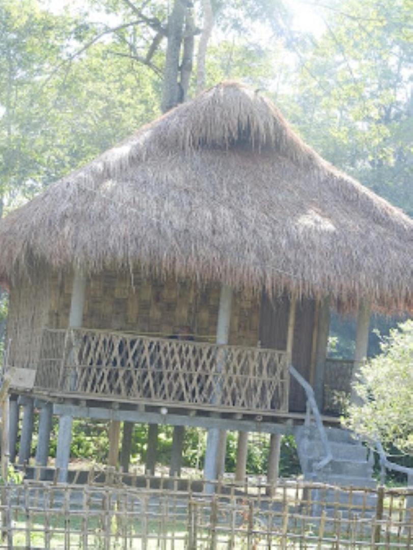 Ayang Okum River Bank Bamboo Cottage Kaibortta Gaon Nagargaon Exterior foto